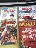 Mad magazines and the avengers comic book
