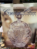11 inch temple jar crystal clear lead crystal