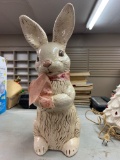 18 inch ceramic Easter bunny