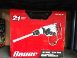 New in box Bauer 2in1 rotary hammer drill kit