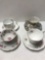 4- Cup and saucers bone china