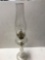 Vintage Swirl Glass Oil lamp with chimney