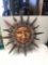 Metal decorative hanging sun