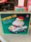 Cartoon car up and go action Santa