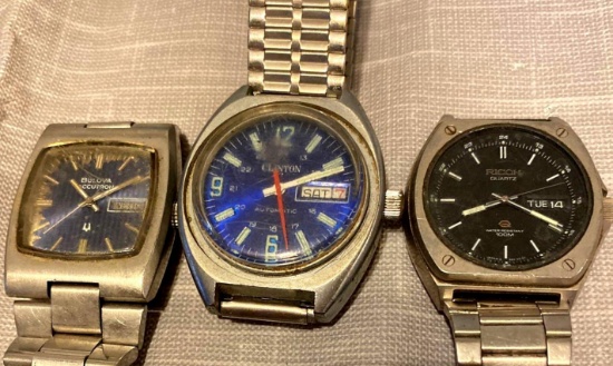 Three vintage watches
