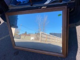 48? x 35? wood framed mirror
