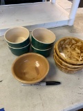 Small pottery bowls