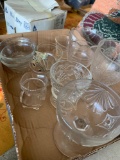 Clear glass Goblets and other kitchen miscellaneous