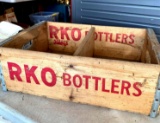 RKO Bottler Advertisement wooden crate