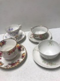 4- cups and saucers