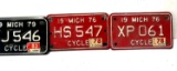 3- Michigan cycle License plate