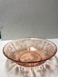 Vintage Pink Rose Depression Bowl