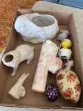 Easter figurines and eggs