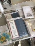 Lot of table napkins ,sheet and window panels NEW