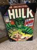 Marvel Comics Hulk picture 19 inches long 13 inches across