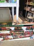 North Pole toy shop battery operated train