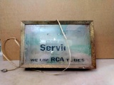 17x11 vintage RCA service advertising sign