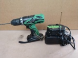 Hitachi 18 volt drill battery and charger