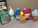Cleaning supplies full or close to full