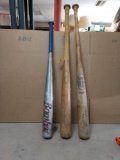 Three Vintage baseball bats