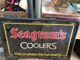 12x22 Seagram's coolers lighted sign