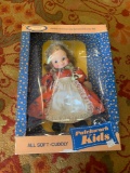 Vintage all soft cuddly patchwork doll in box