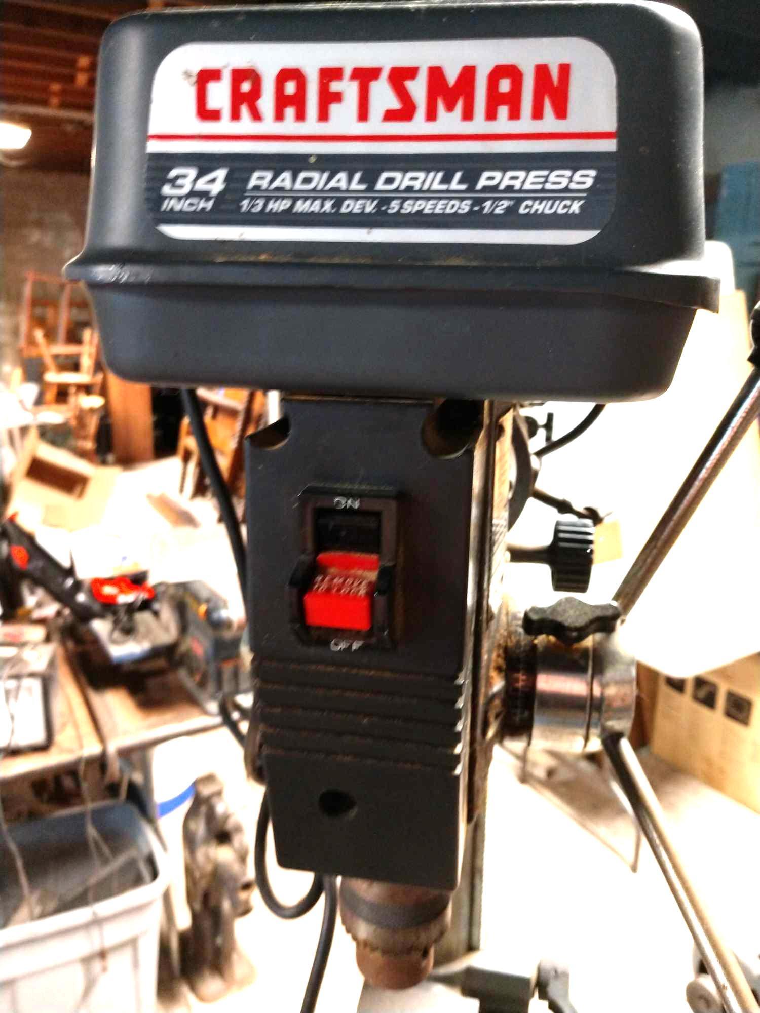 Craftsman 34 online radial drill press