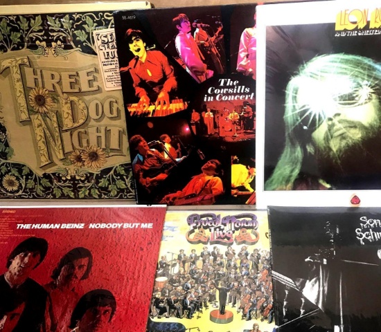 6- Vintage Albums The Human Beinz- Three Dog Night -Leon Russell
