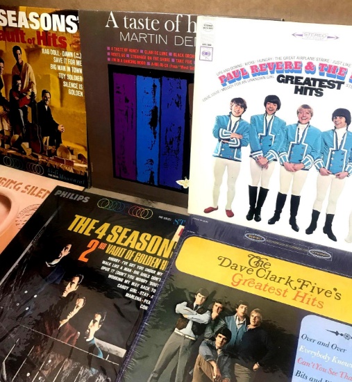 6- Vintage Albums The 4 Seasons - The Dave Clark Fives - Paul Revere & The Raiders
