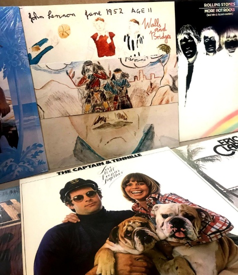 6- vintage albums Eric Clapton - John Lennon - The Captain & Tennille