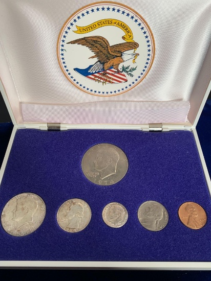 1964 Uncirculated set, with 1974 dollar