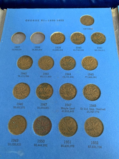 Canadian small cent collection