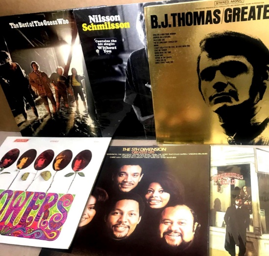 6-Vintage Albums Flowers- The 5th Dimension- Guess Who