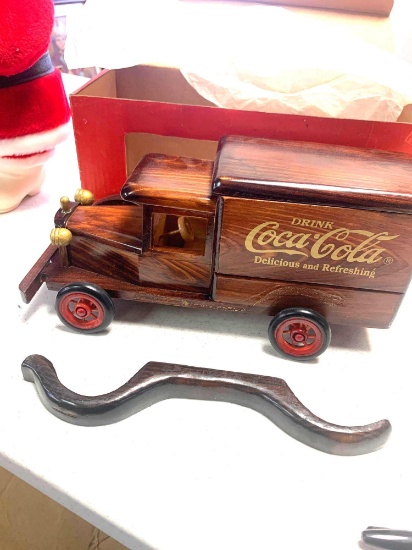 Coca-Cola wooden toy truck