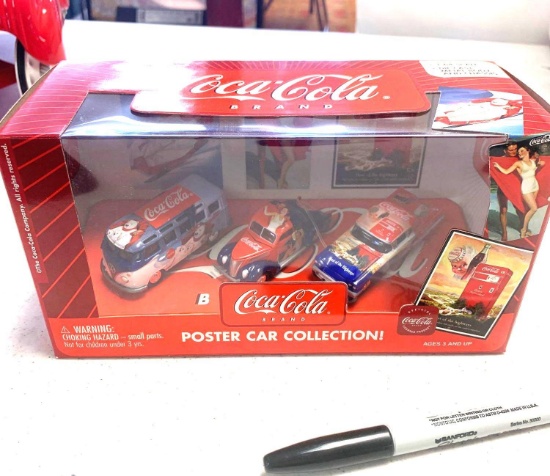 Coca-Cola diecast collector cars new old stock