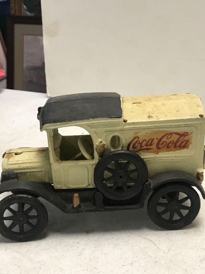 Coca-Cola 8 1/2 inch cast Iron Delivery Truck