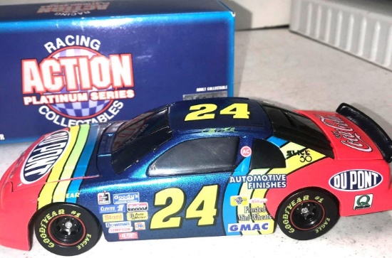 Action platinum series Jeff Gordon 24 stock car 1/24 scale limited edition die cast bank