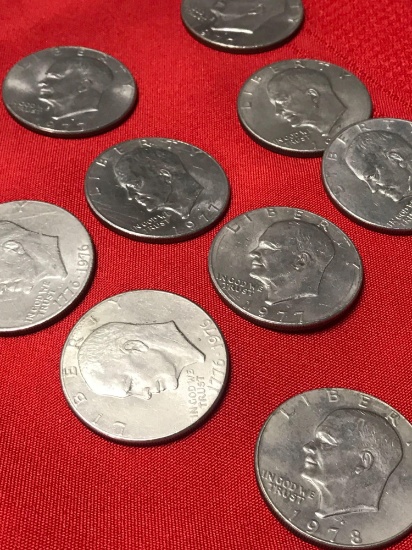 10 Eisenhower Dollars