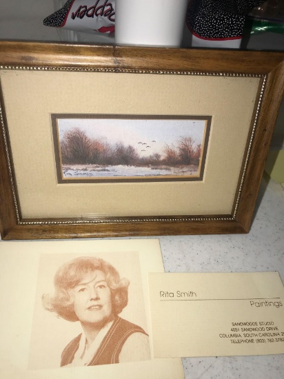 Picture original Art by Rita Smith With paperwork