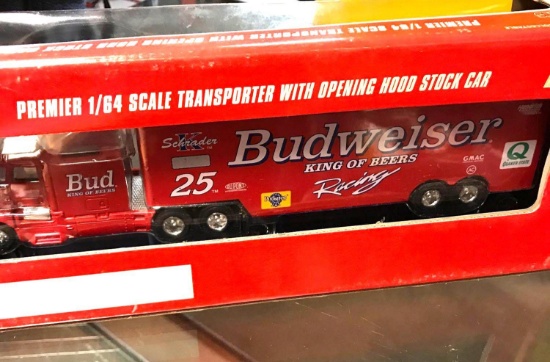 Racing Champions Budweiser premier 1:64 scale transporter limited edition