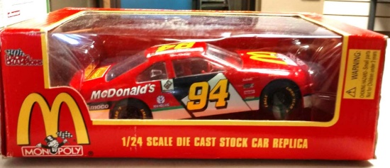 Racing champions 124th scale McDonald's Monopoly diecast stock car