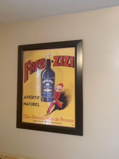 Fred-zizi framed poster