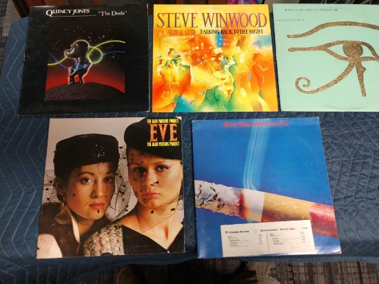 Five record albums including the Alla, Stevie winwood, Quincy Jones, and Mark Colbyn Parsons project