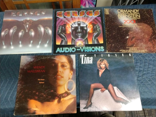 Five albums including Kansas, Wendy waldman, Tina Turner, and Philadelphia orchestra