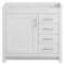 Westcourt 36 inch vanity in white +37 inch stone affects vanity top