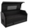 GTIN six-drawer top tool chest with pull-out work surface and LED light in textured black