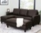 Abbyson Hampton brown leather reversible sectional