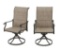 Riverbrook four-pack padded sling swivel dining chairs