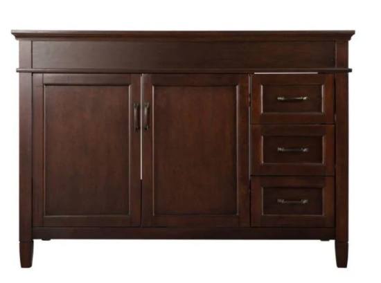 48 inch Ashburne vanity with right drawer