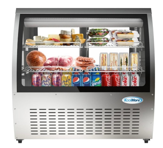 KoolMore 47 Inches Deli case and meet display stainless steel